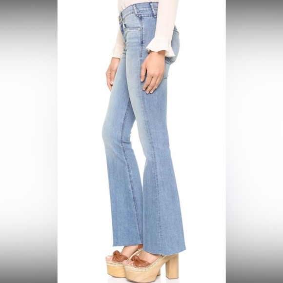 NWT $238 McGuire Jeans Gainsbourg Baby Bootcut in Courtesy of a Saint - Picture 3 of 4